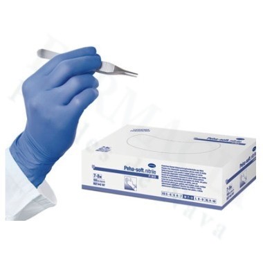 GUANTES DESECHABLES DE NITRILO PEHA-SOFT NITRILE WHITE T- S 100 U