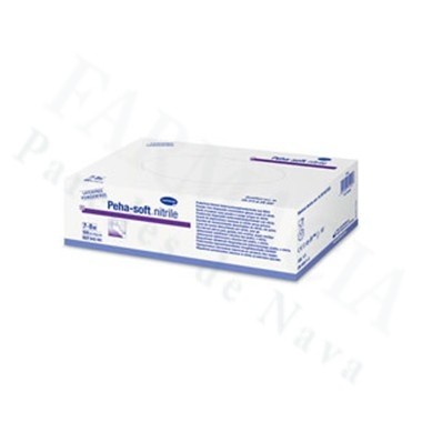 GUANTES DESECHABLES DE NITRILO PEHA-SOFT NITRILE WHITE T- M 100 U