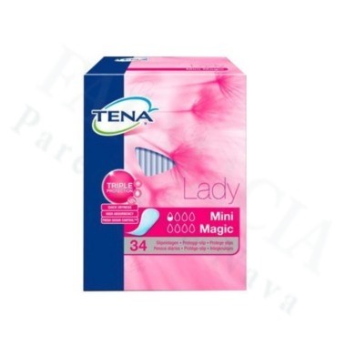 ABSORB INC ORINA MUY LIGERA TENA LADY MINI MAGIC 34 U