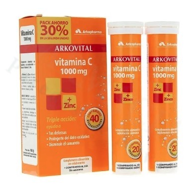 ARKOVITAL VITAMINA C 20C. X2