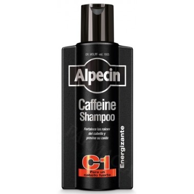 ALPECIN C1 CAFFEINE CHAMPU ANTICAIDA 1 BOTELLA 375 ML BLACK EDITION