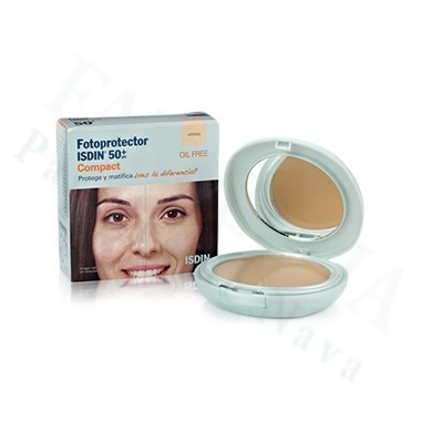 FOTOPROTECTOR ISDIN COMPACT SPF-50+ MAQUILLAJE COMPACTO OIL-FREE ARENA 10 G